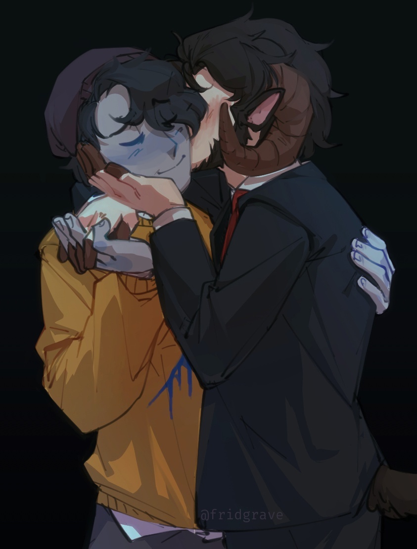 wilbur soot, jschlatt, and ghostbur (minecraft youtube and 1 more) drawn by fridgrave
