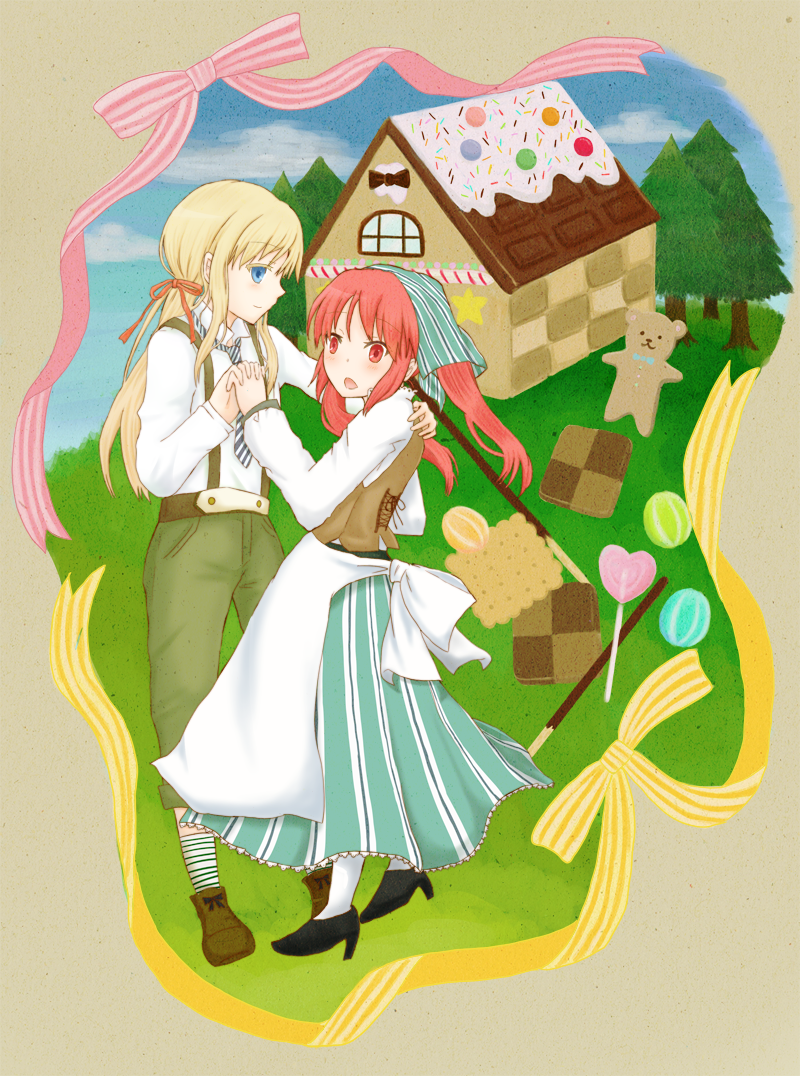 oda nanami and matsubara yuuna (sono hanabira ni kuchizuke wo) drawn by suito