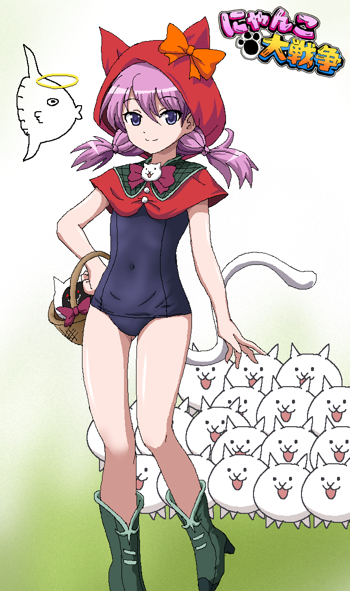 cat, minya, and sunfish suzuki (nyanko daisensou) drawn by hayashiya_zankurou