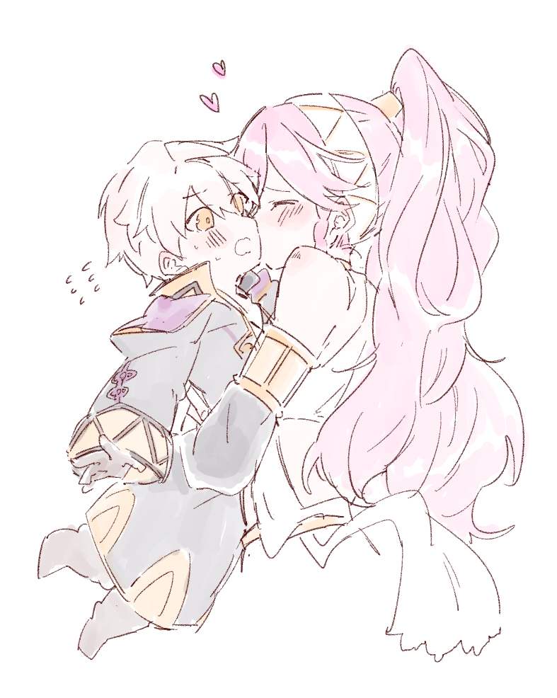male robin and olivia (fire emblem and 2 more) drawn by kona_(rabbitrabbit2037)