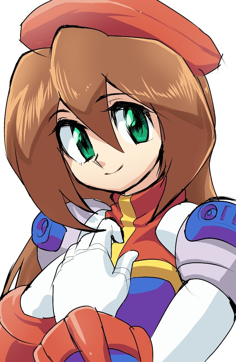 iris (mega man and 2 more) drawn by naomim729