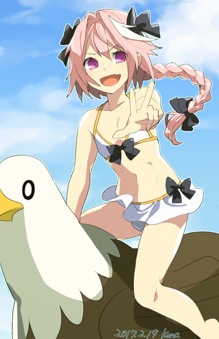 hippogriff and astolfo (fate and 1 more) drawn by kona_(silent913)