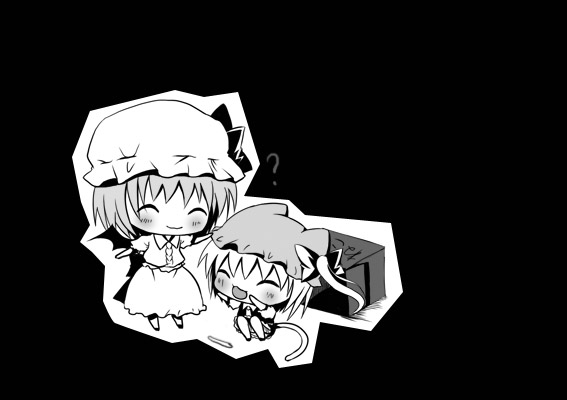 remilia scarlet and flandre scarlet (touhou) drawn by hanahanamaki