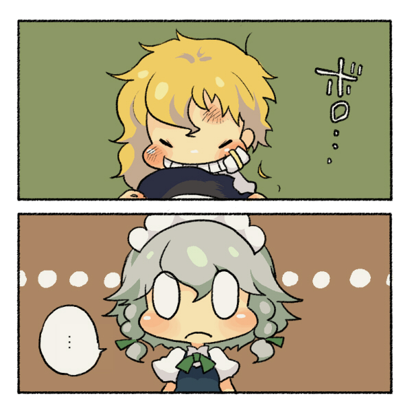 kirisame marisa and izayoi sakuya (touhou) drawn by kawanabe