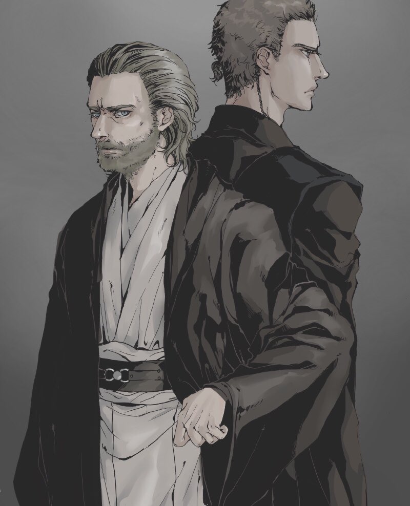obi-wan kenobi and anakin skywalker (star wars and 1 more) drawn by mmttbbcc