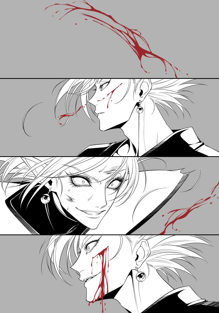 vegetto, zamasu, and fused zamasu (dragon ball and 1 more) drawn by kiiko_(kikki_kiiko)