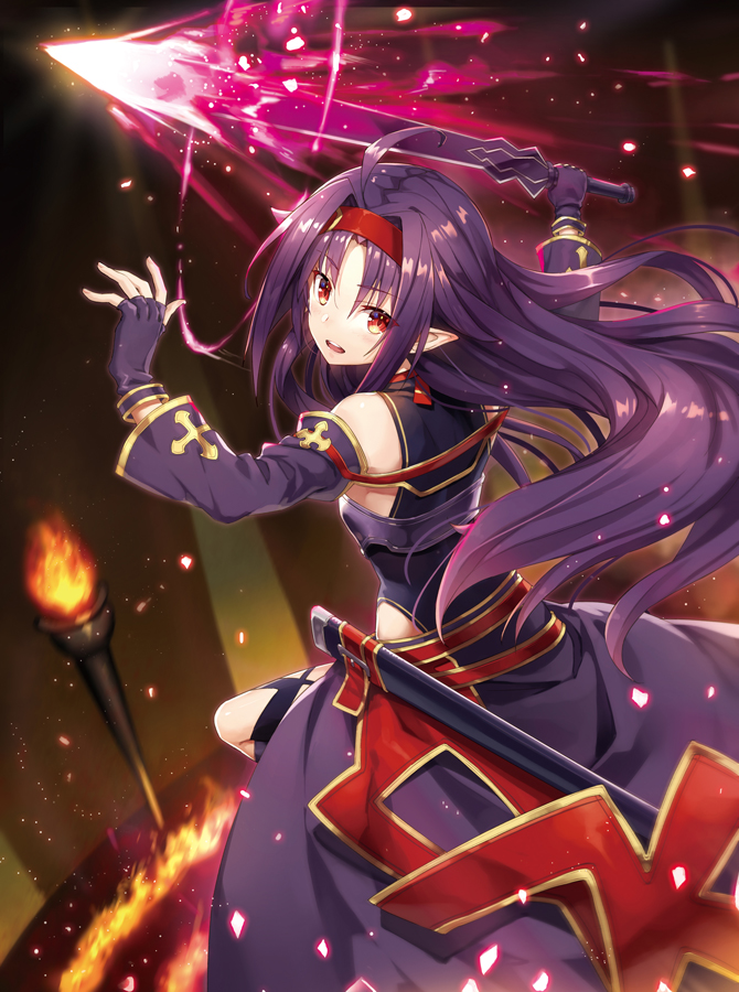 yuuki (sword art online) drawn by gabiran