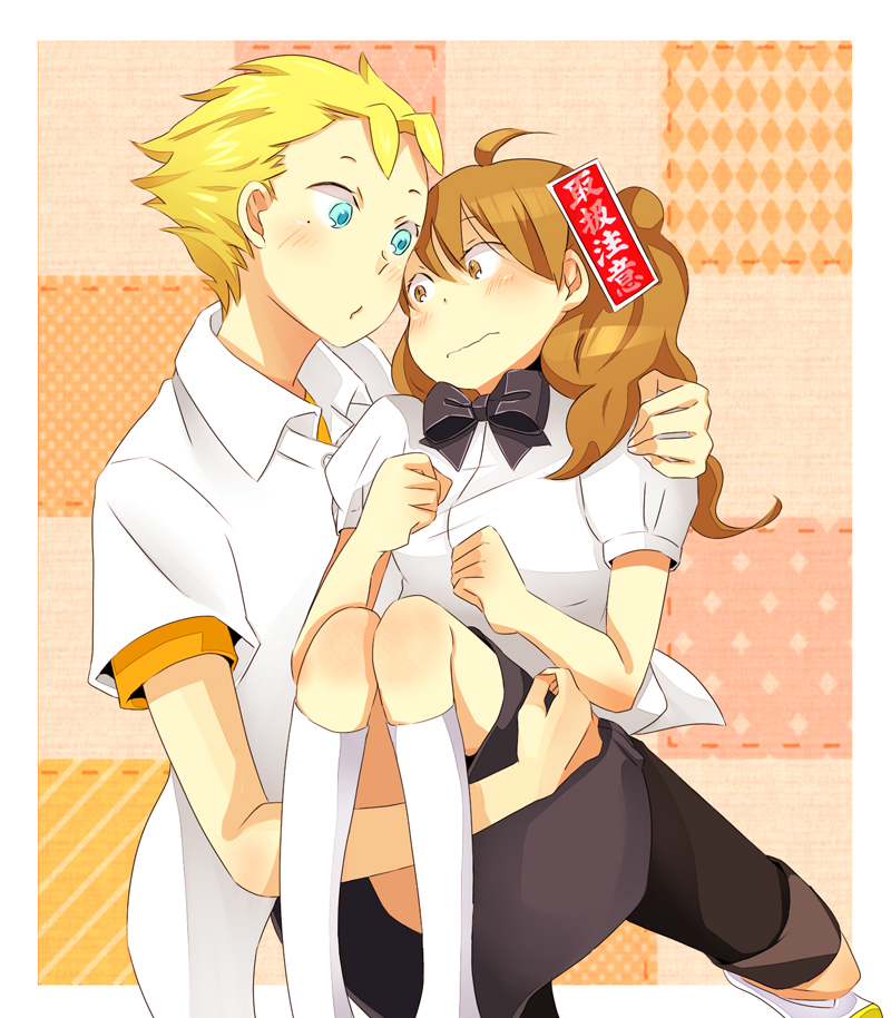 tachibana chizuru and satou masaki (kimi to boku) drawn by kurata_(mosupyon)