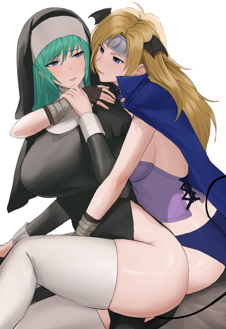nephenee and heather (fire emblem and 1 more) drawn by oyatsu_0
