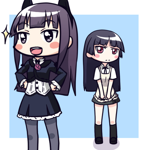 gokou ruri and yamada aoi (ore no imouto ga konna ni kawaii wake ga nai and 1 more) drawn by moja_(gibson)