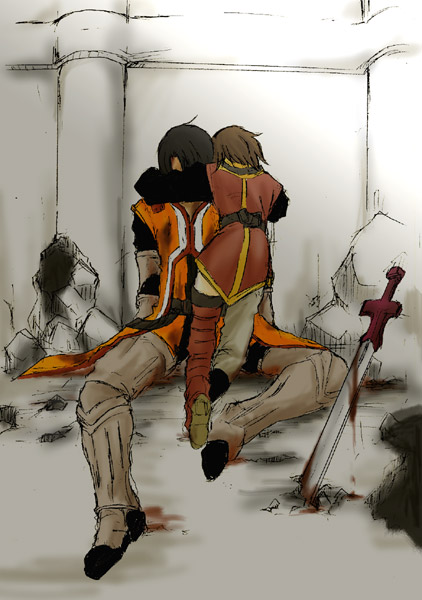 rita mordio and schwann oltorain (tales of and 1 more) drawn by ameyuki