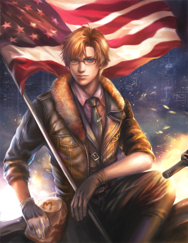 america (axis powers hetalia) drawn by fan_yang_(jiuge)