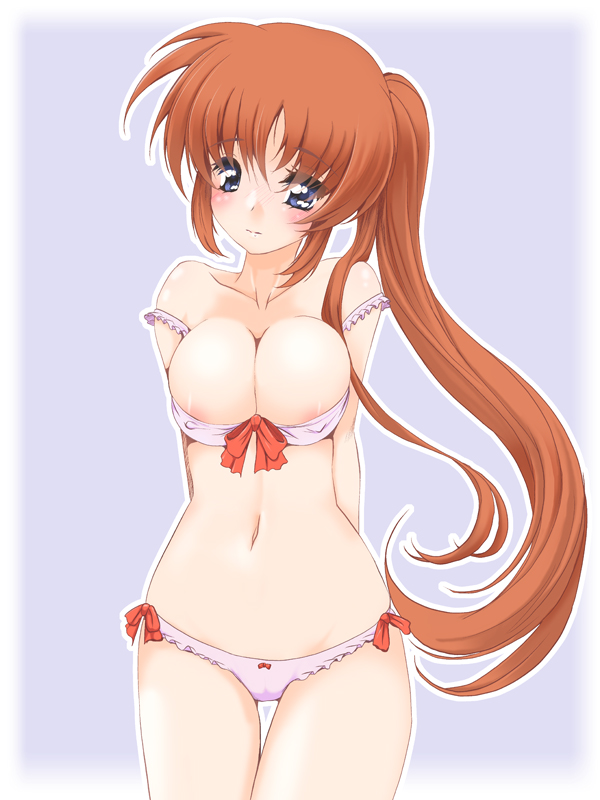 takamachi nanoha (lyrical nanoha and 1 more) drawn by frapowa