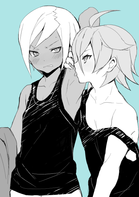 izumi kanaaki and tobisawa mana (inazuma eleven and 1 more) drawn by tokio_neo