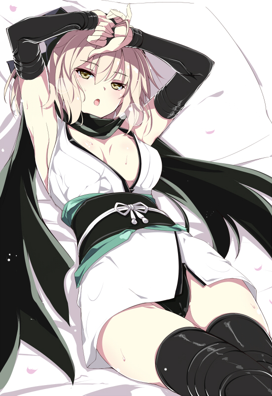 okita souji (fate and 1 more) drawn by mutou_kurihito