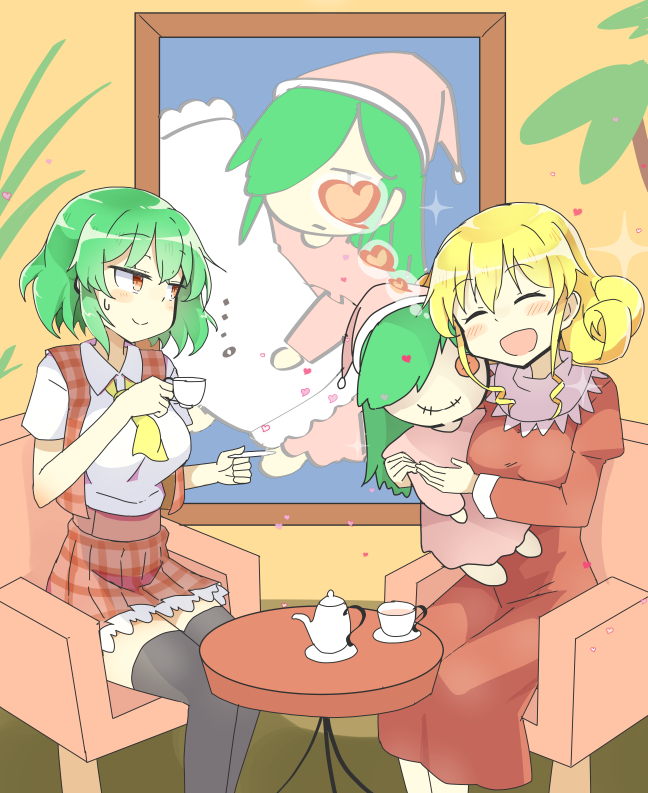 kazami yuuka and elly (touhou) drawn by matsu_kitsune