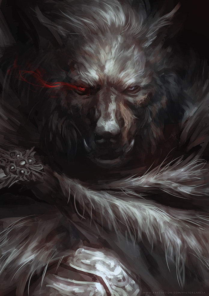blaidd the half-wolf (elden ring) drawn by victor_garcia