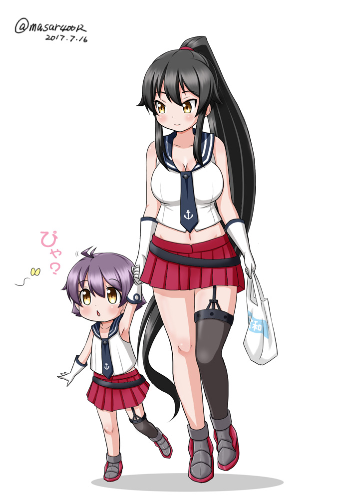 yahagi and sakawa (kantai collection) drawn by masara_(chuujou)