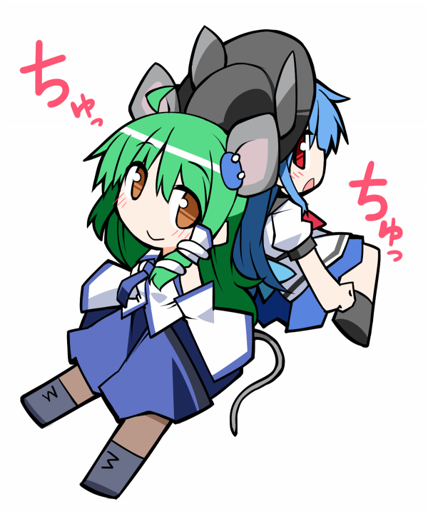 kochiya sanae and hinanawi tenshi (touhou) drawn by hemogurobin_a1c