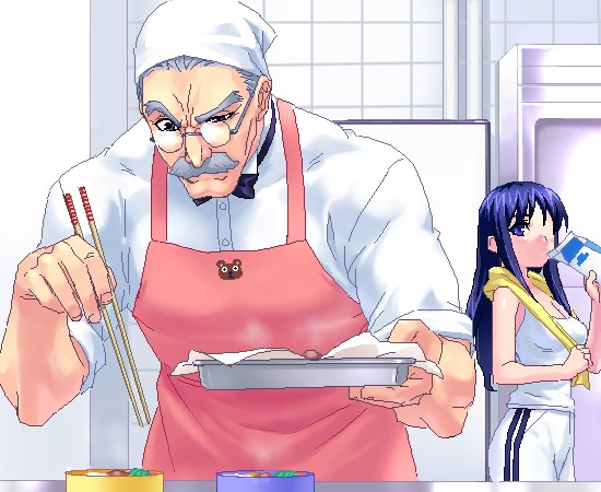 kurusugawa ayaka and nagase genshirou (to heart) drawn by zen_(kamuro)