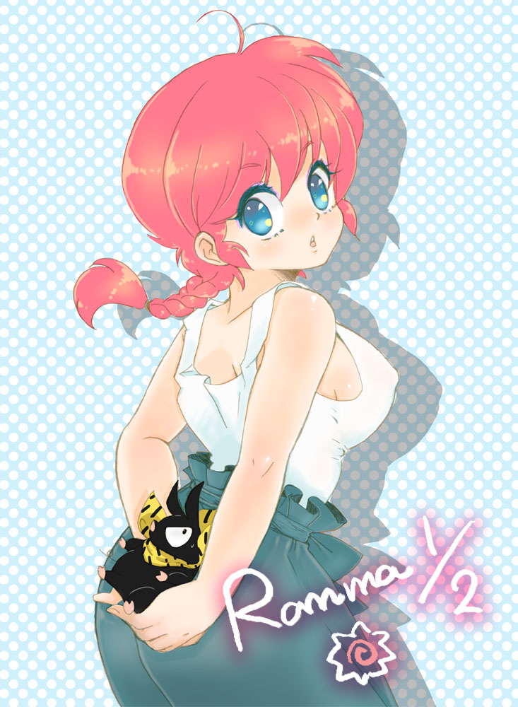 ranma-chan and p-chan (ranma 1/2) drawn by hoshino_lala