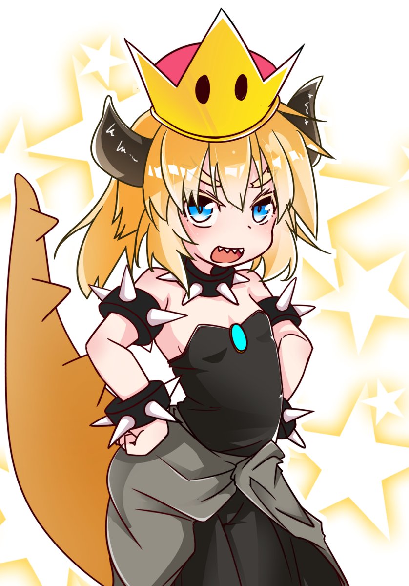 bowsette (mario and 1 more) drawn by sonson_(yuukyuu_365nichi)