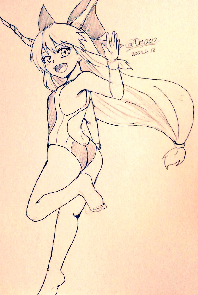 ibuki suika (touhou) drawn by d-m_(dii_emu)