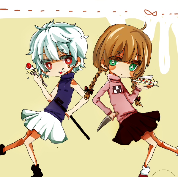 madotsuki and sabitsuki (yume nikki and 1 more) drawn by narukaras