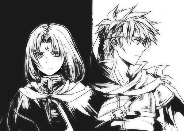 ike and soren (fire emblem and 1 more) drawn by rrr