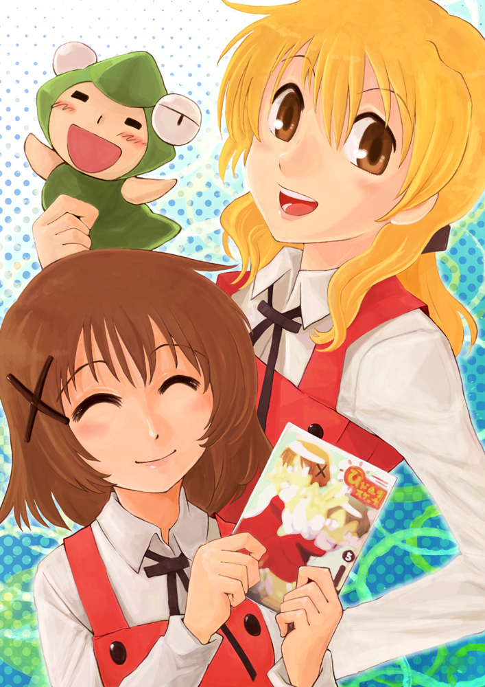 yuno, miyako, and ume-sensei (hidamari sketch) drawn by yamanashi_shuntarou