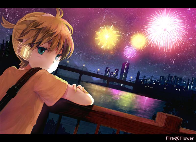 kagamine len (vocaloid and 1 more) drawn by usui_(tripcube)