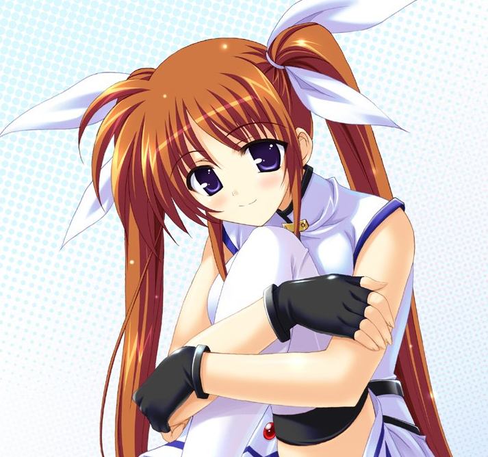 takamachi nanoha (lyrical nanoha and 1 more) drawn by rakkyo