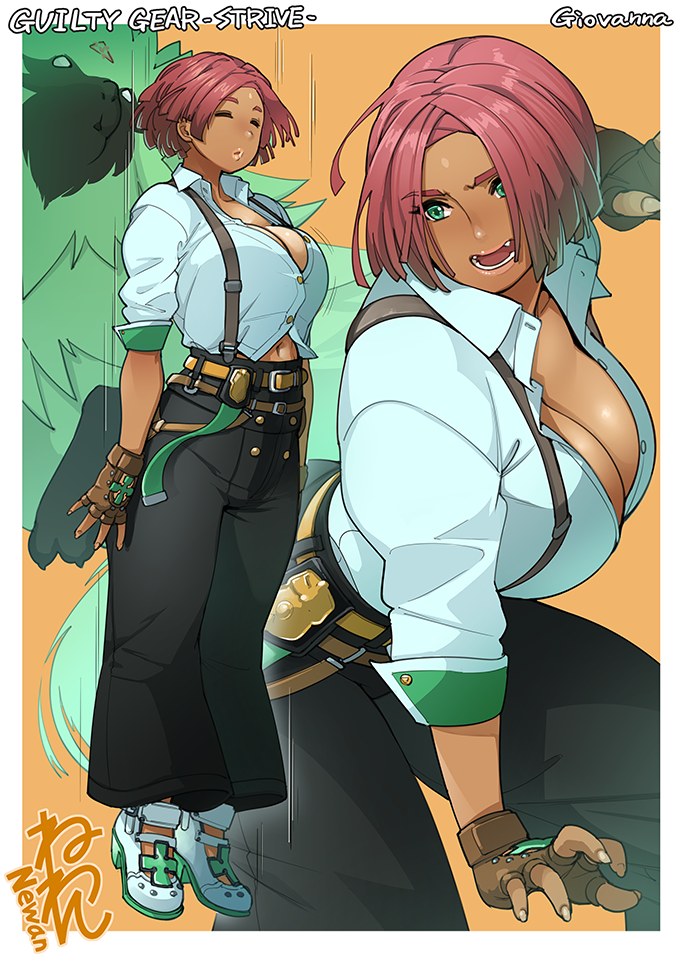 giovanna and rei (guilty gear and 1 more) drawn by neone