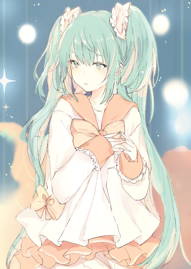 hatsune miku (vocaloid and 1 more) drawn by lpip