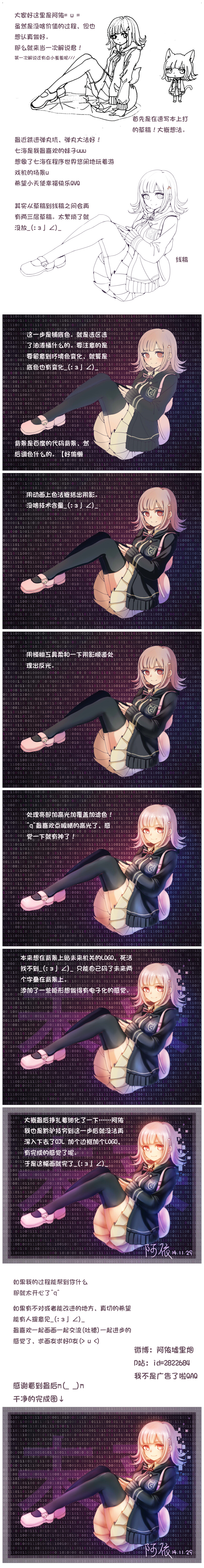 nanami chiaki (danganronpa and 2 more) drawn by ayiiiyiii