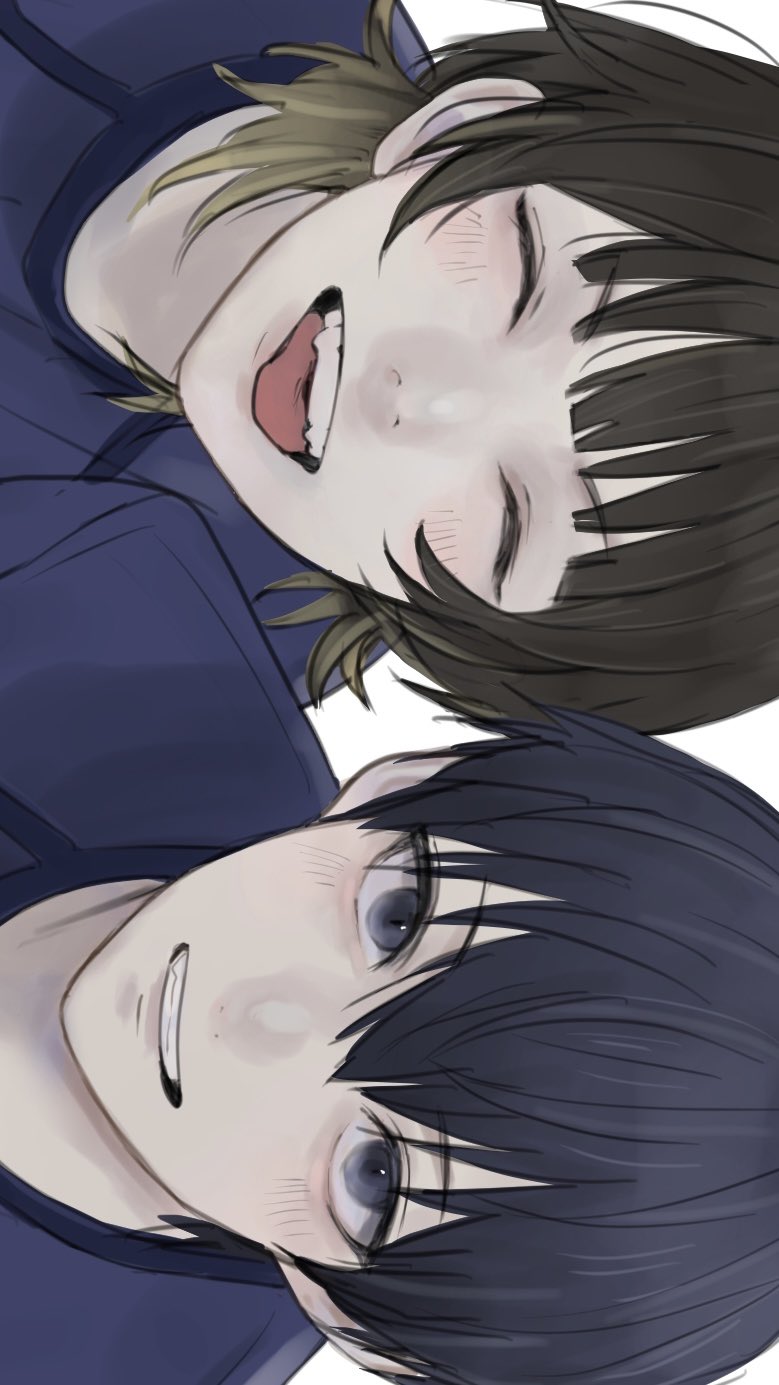 isagi yoichi and bachira meguru (blue lock) drawn by uyumint