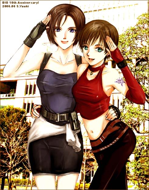 jill valentine and rebecca chambers (resident evil and 1 more) drawn by s-yuuki