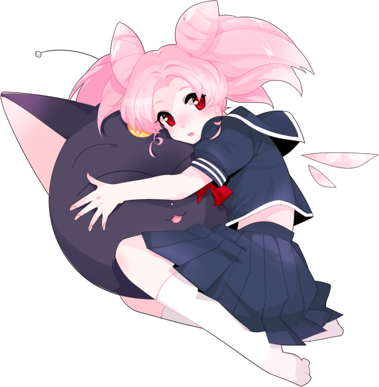 chibi usa and luna-p (bishoujo senshi sailor moon and 1 more) drawn by 2rott_(peha)