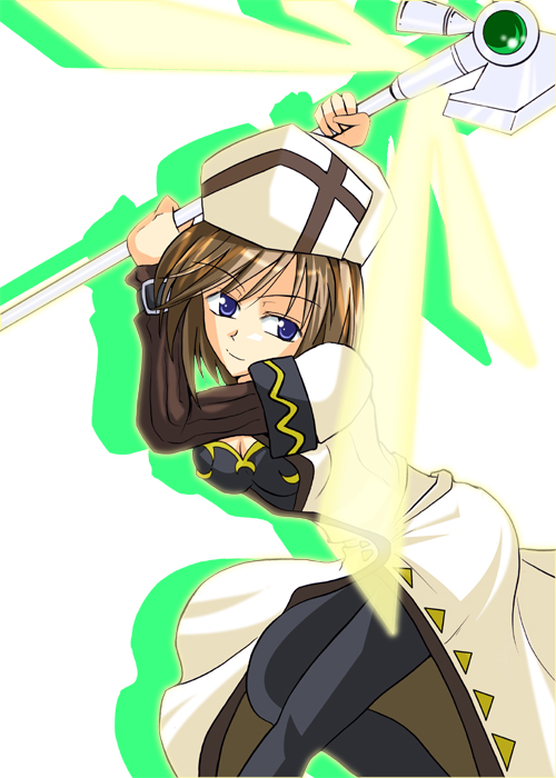 bardiche and rynith (lyrical nanoha and 1 more) drawn by zinno