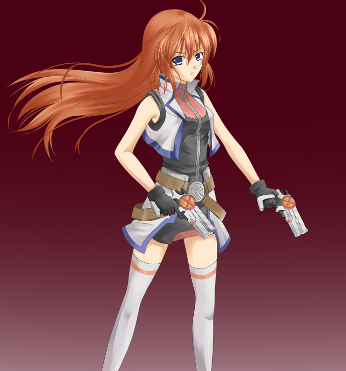 teana lanster and cross mirage (lyrical nanoha and 1 more) drawn by tadokoro_teppei