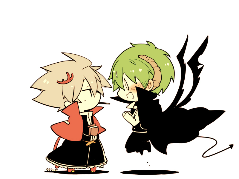 ragna the bloodedge and hazama (blazblue) drawn by kuro_yuzu