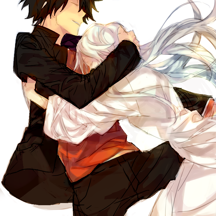 kamijou touma and index (toaru majutsu no index) drawn by uk1440