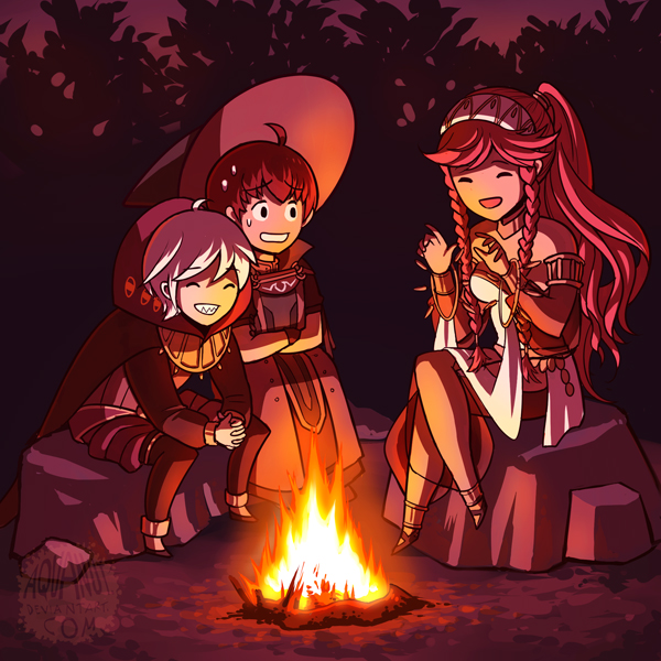 olivia, henry, and ricken (fire emblem and 1 more) drawn by aquanut