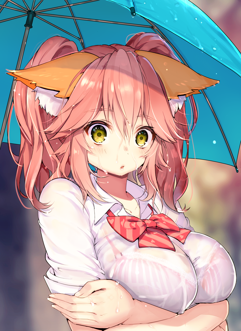 tamamo and tamamo jk (fate and 3 more) drawn by mogullaz
