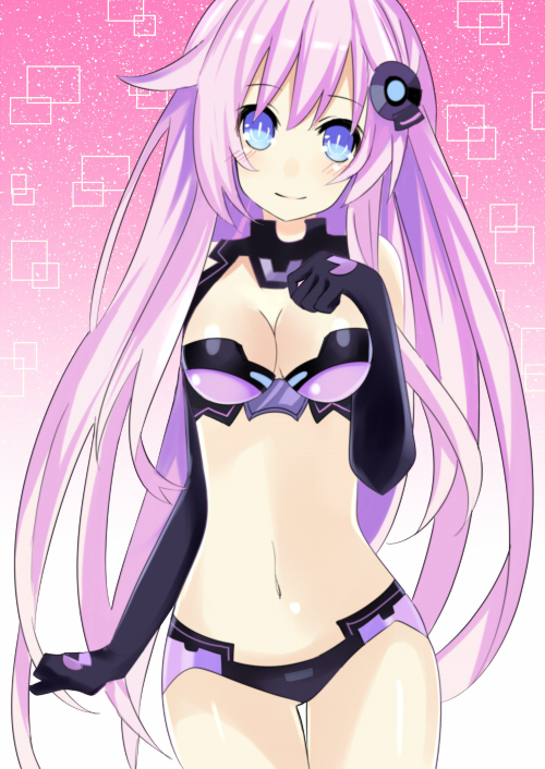 nepgear and purple sister (neptune and 1 more) drawn by mikan_no_shiru