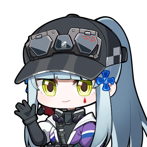 hk416 and klukai (girls' frontline and 1 more)