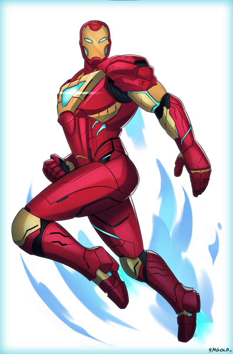 iron man (marvel and 3 more) drawn by smgold