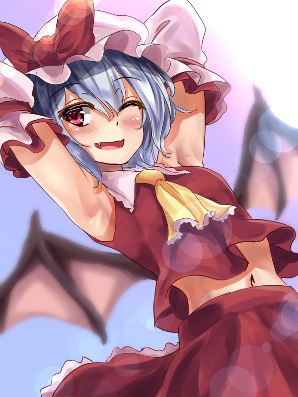 hakurei reimu and remilia scarlet (touhou) drawn by kaeranu_kaeru