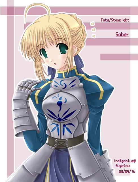 artoria pendragon and saber (fate and 1 more) drawn by aikawa_fuugetsu