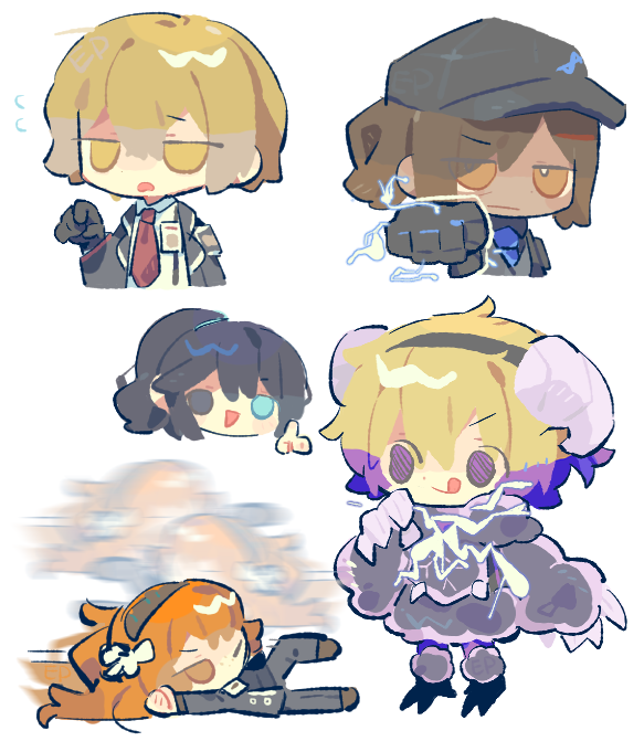 ishmael, don quixote, sinclair, hong lu, and outis (project moon and 1 more) drawn by epipip